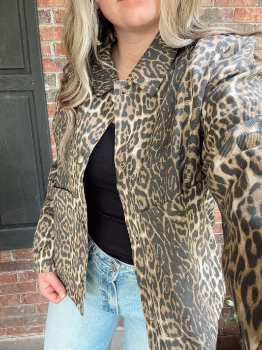 Leopard Oversized Jacket